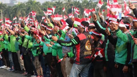 3.000 Ojek Online Hadiri Apel Kebangsaan Jaga Jakarta