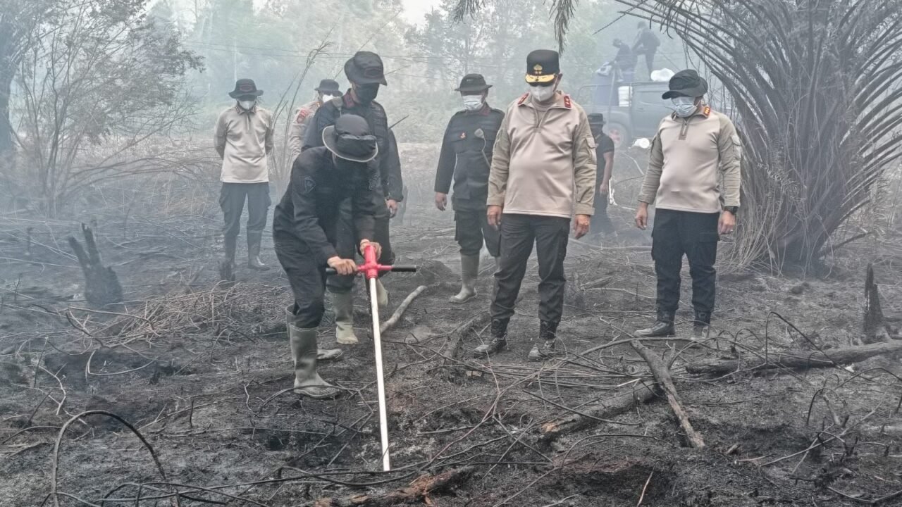 Polda Kalteng Optimalkan Serbuk Tepung Singkong "Hertindo AF31", Untuk Padamkan Bara di Lahan Gambut