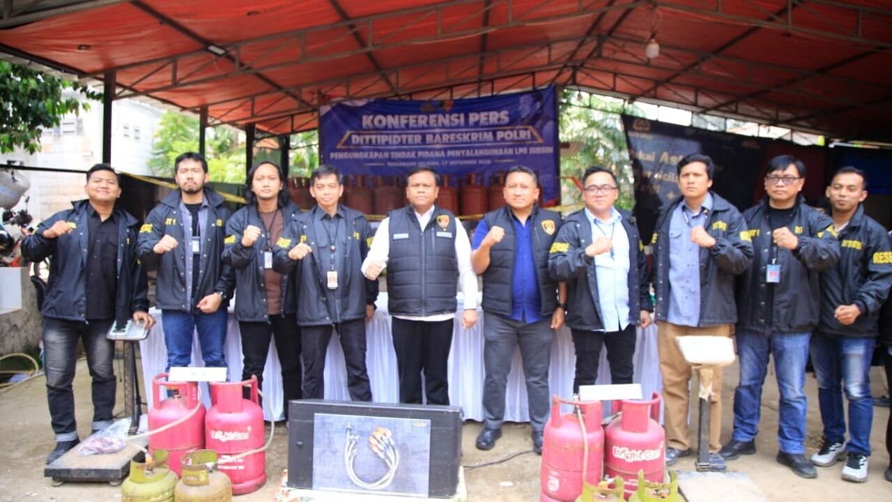 Bareskrim Polri Bongkar Penyalahgunaan LPG Subsidi, 910 Tabung Diamankan